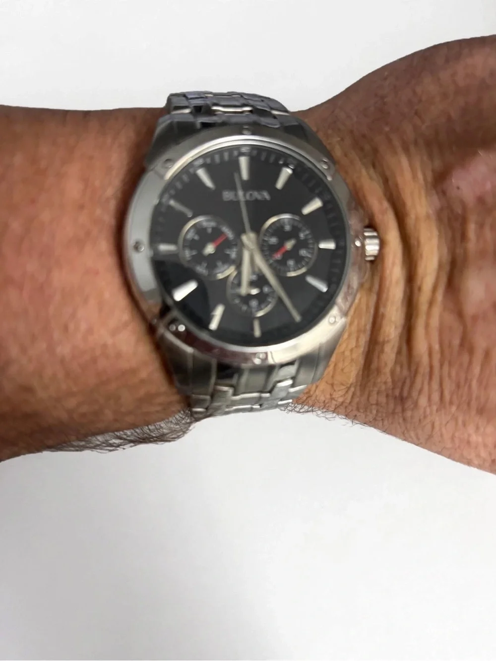 Bulova Men's Marine Star Quartz Watch 44mm Silver Stainless Steel 96C107